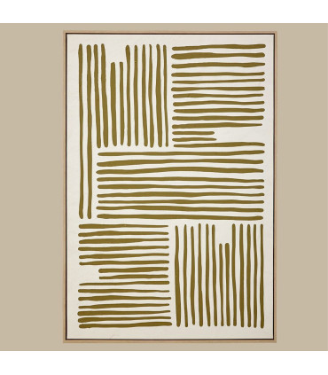 Tableau abstrait beige 80x120cm