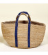 Shopping bag jute blue 40x35x30cm