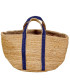 Shopping bag jute blue 40x35x30cm