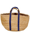 Shopping bag jute blue 40x35x30cm