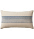Cushion stripe beige and pink 70x30cm