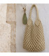 Shopping bag bracket beige 35x66cm