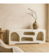 Console white design 136x36x60cm
