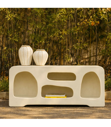 Console white design 136x36x60cm