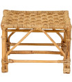 Coffee Table bamboo and rattan 36x41x36cm