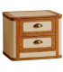 Bedside Table 2 Drawers mangowood 40x32x46.5cm