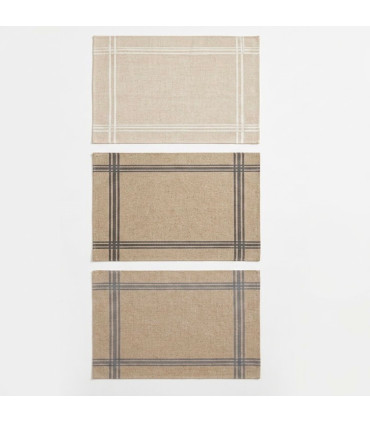 Set of 3 placemats 45x30cm