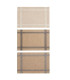 Set de 3 sets de table en lin rayures colorées 45x30cm