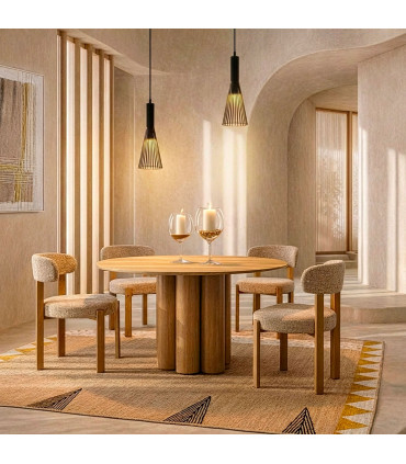 Round design table 120x120x76cm