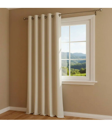 Curtain beige individually 260x140cm