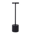 Lampe à poser noire LED sans fil 8x8x34.5cm