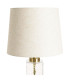 Lampe à poser métal doré et verre 33x33x60.5cm