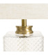 Lampe à poser métal doré et verre 28x28x47cm