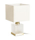Table Lamp gold metal and glass 28x28x47cm