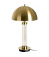 Table Lamp gold metal and glass 33x33x60.5cm