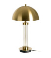 Lampe à poser métal doré et verre 30x30x53.5cm