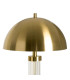 Lampe à poser métal doré et verre 30x30x53.5cm