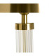 Lampe à poser métal doré et verre 30x30x53.5cm
