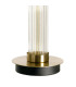 Lampe à poser métal doré et verre 30x30x53.5cm