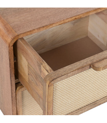 Bedside Table 2 Drawers 55x45x56cm