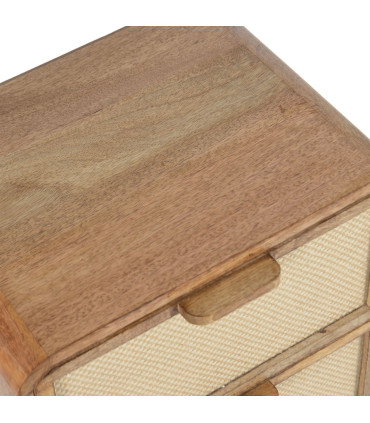 Bedside Table 2 Drawers 55x45x56cm