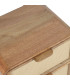 Bedside Table 2 Drawers 55x45x56cm