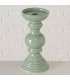 Candle Holder green ceramic 10x10x20cm
