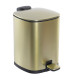 Poubelle salle de bain métal doré mat 3L