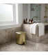 Poubelle salle de bain métal doré mat 3L