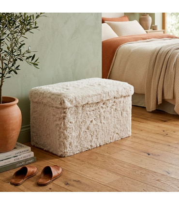 Beige Tissue Bench 76x38x38cm