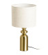 Table Lamp gold metal beige lampshade 25x25x47cm