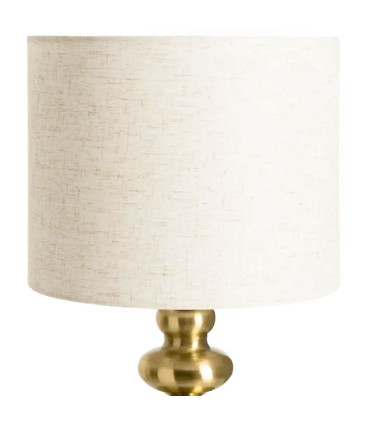 Lampe à poser métal doré et verre 30x30x53.5cm