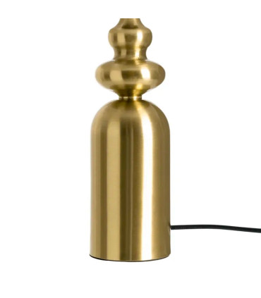 Lampe à poser métal doré et verre 30x30x53.5cm