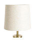 Lampe à poser métal doré abat-jour beige 25x25x49cm
