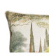 Coussin coton et lin multicolore paysage 45x30cm