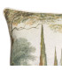 Coussin carré coton et lin multicolore paysage 45x45cm
