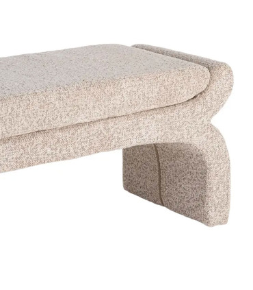 Set of 3 bench Classic beige 126x43x50cm