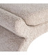 Banquette bout de lit tissu beige 115x43x45cm