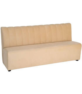 Banc d'hôtellerie tissu beige 180x60x90cm