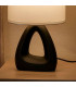 Lampe à poser en céramique noire 17x10x30cm