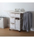 Étagère salle de bain 3 paniers 35x35x102cm