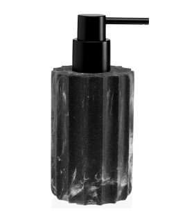 Soap dispenser black marble effect 7x7x16.5cm