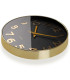 Horloge murale ronde métal noir et doré 30x30x4cm