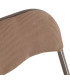 Chaise d'appoint piant en velours côtelé beige 43x44x78cm