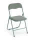 Chaise d'appoint pliante en velours côtelé vert 43x44x78cm