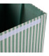 Laundry Basket green stripes 40x30x50cm