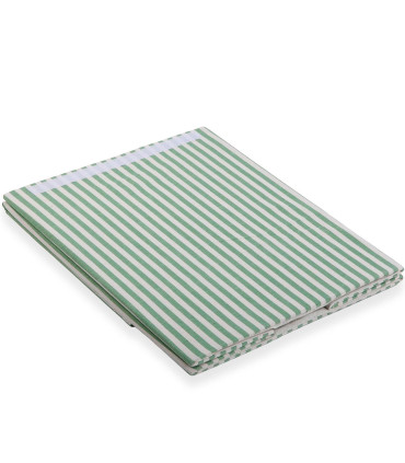 Laundry Basket green stripes 40x30x50cm