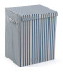 Laundry Basket green stripes 40x30x50cm