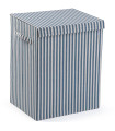 Laundry Basket blue stripes 40x30x50cm