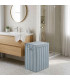 Laundry Basket green stripes 40x30x50cm